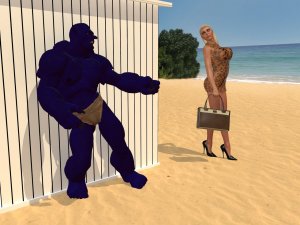 Phoenyxxx- Beach Monster - big boobs porn comics | Eggporncomics