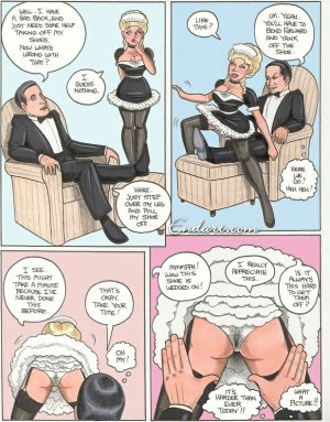 Spanking Maid - Spanking Pamelee- Pam Maid - Funny porn comics | Eggporncomics