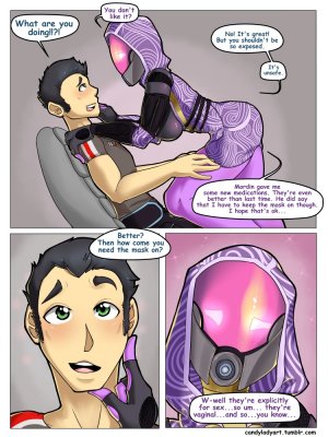 Mass Effect 3 Porn Cum - Mass Effect- Tali x Shepard - Big Cock porn comics ...