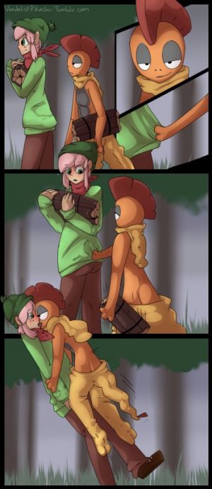 Pokemon- Gathering Firewood