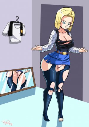 Dragon Ball Z- Android 18 meets Krillin- (Pink Pawg)