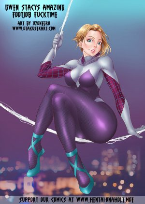 Gwen Stacy's Amazing Footjob Fucktime - Page 1