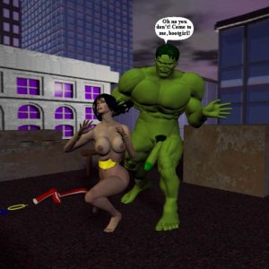 Incredible Hulk Vs Wonder Woman D Porn Comics Eggporncomics