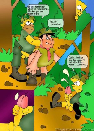 Simpsons visit Flintstones - Page 5