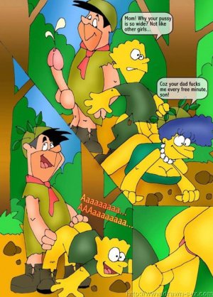 Simpsons visit Flintstones - Page 11