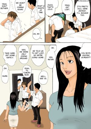 Kiyokawa Zaidan - Even Being Seen By Her Son's Friends Won't Stop Mom's Hips - Page 4