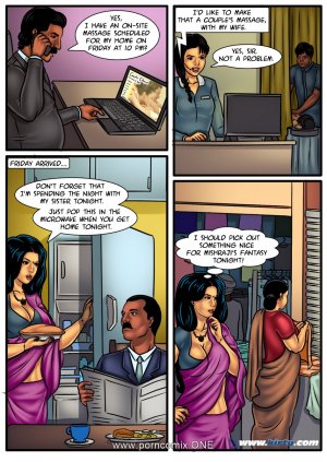 Savita Bhabhi 53-Couple’s Massage - Page 7