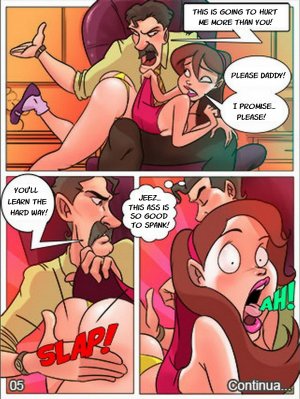 The fuckums family- Annie gets a good spanking - Page 5
