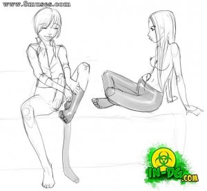 Sketches - Christine And Priya In The Library - Page 3