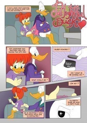 Cartoon Porn Sleeping - Delightful Duck - sleeping porn comics | Eggporncomics