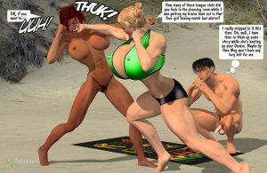 Megan & Denise- Catfight at Beach - Page 12