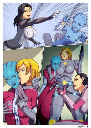 Mass Effect In Lesbian Orgy (Miranda and Shepard) - Page 4