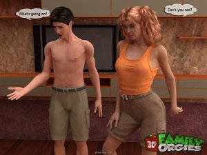 Mom and her Boys in Bedroom- 3DFamilyOrgies - Page 8