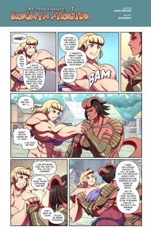 The Adventures of Bregwyn Firehide 2- MuscleFan - Page 14