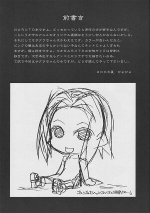 (C68) [Kashiwa-Ya (Hiyo Hiyo)] Sakurasaku Heisei Juunana Nen (Naruto) - Page 3
