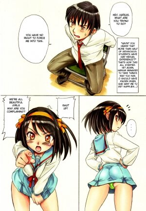 [Nishitsuki Tsutomu] Suzumiya Haruhi no Nisemono (Tetsuwan Nurse) [English] [XLG] [Decensored] - Page 3