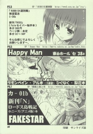 [FAKESTAR, Happy Man, RUBBISH Selecting Squad (Miharu, Namonashi, Suzuki Kyoutarou)] Omake Hon (Various) - Page 8