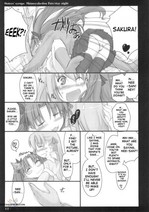 (C68) [Shimoyakedou (Ouma Tokiichi)] Sisters' Syrups (Fate/stay night) [English] [SaHa] - Page 8