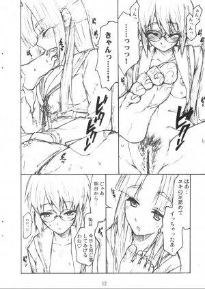 [TTT (Miharu)] Yukinko no Fetishism Ron (Suzumiya Haruhi no Yuuutsu) - Page 12