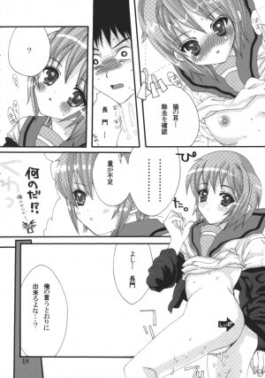 (C71) [MeltDowner (Nanase Meruchi)] Vanishing Love (Suzumiya Haruhi no Yuuutsu) - Page 17