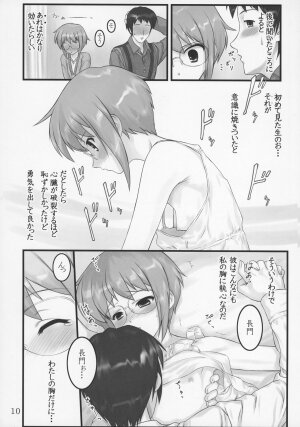 (C71) [Archives (Hechi)] Shoushitsu Nagato no Shiawase (The Melancholy of Haruhi Suzumiya) - Page 9