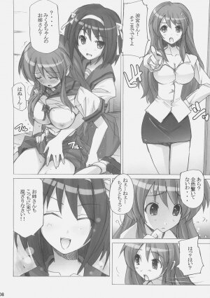 (C70) [Poyopacho (UmiUshi)] Poyopacho DESHO (The Melancholy of Haruhi Suzumiya) - Page 7