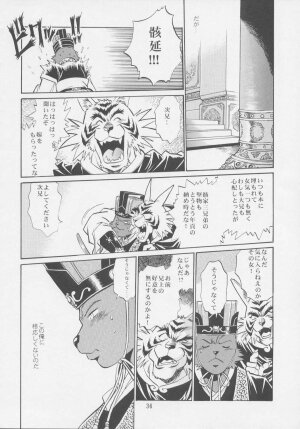 (C64) [Studio Katsudon (Manabe Jouji)] Uraginga Sengoku Gun Yuuden Touitsu hen (Ginga Sengoku Gun Yuuden Rai) - Page 34