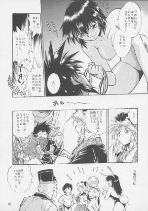 (C64) [Studio Katsudon (Manabe Jouji)] Uraginga Sengoku Gun Yuuden Touitsu hen (Ginga Sengoku Gun Yuuden Rai) - Page 83