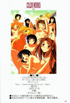 [Bakuhatsu BRS. (Bakuhatsu Gorou)] COLOR WORKS Vol. 03 (Love Hina) - Page 33