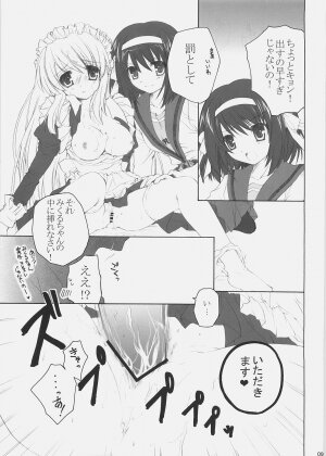 (SC32) [Pyonpyororin (Akoko.)] Mikurukuru (Suzumiya Haruhi no Yuuutsu) - Page 8