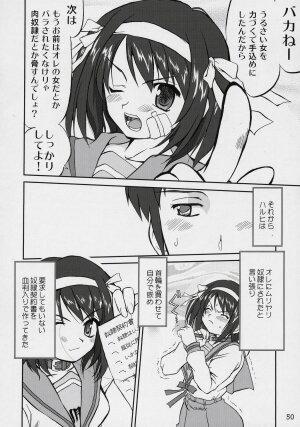 (C70) [Takotsuboya (TK)] Suzumiya Haruhi no Fukujyu (The Melancholy of Haruhi Suzumiya) - Page 49