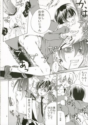 (C70) [Ichinichi Sanjou (Jinguu Kozue)] Ohimesama wa Muku na Yuugi ni Mi o Yudaneru (Ouran High School Host Club) - Page 7