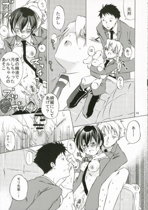 (C70) [Ichinichi Sanjou (Jinguu Kozue)] Ohimesama wa Muku na Yuugi ni Mi o Yudaneru (Ouran High School Host Club) - Page 18