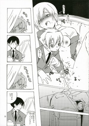 (C70) [Ichinichi Sanjou (Jinguu Kozue)] Ohimesama wa Muku na Yuugi ni Mi o Yudaneru (Ouran High School Host Club) - Page 32