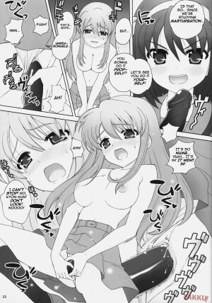 (COMIC1) [SimaSima System (Nagisawa You)] Suzumiya Haruhi no Daikenkyuu! (The Melancholy of Haruhi Suzumiya) [English] [FAKKU] - Page 5