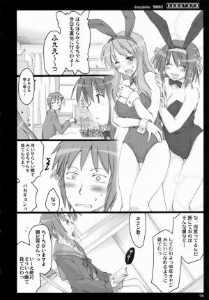 (C70) [Shimoyakedou (Ouma Tokiichi)] NAGATOTO (The Melancholy of Haruhi Suzumiya) - Page 5