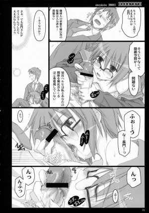 (C70) [Shimoyakedou (Ouma Tokiichi)] NAGATOTO (The Melancholy of Haruhi Suzumiya) - Page 15