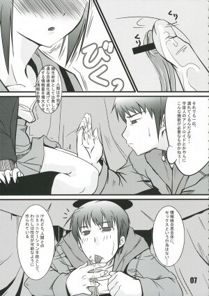 (SC32) [Tougesakuraya (Kiba Satoshi, Mutsuki Izumo, Yukian)] Yukai na Itadura (The Melancholy of Haruhi Suzumiya) - Page 6