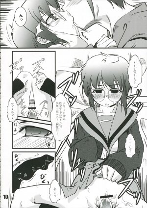 (SC32) [Tougesakuraya (Kiba Satoshi, Mutsuki Izumo, Yukian)] Yukai na Itadura (The Melancholy of Haruhi Suzumiya) - Page 9