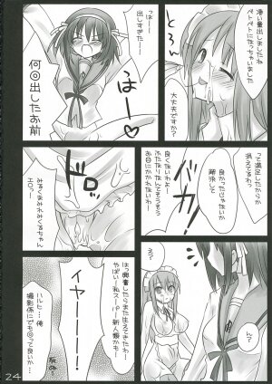 (SC32) [Tougesakuraya (Kiba Satoshi, Mutsuki Izumo, Yukian)] Yukai na Itadura (The Melancholy of Haruhi Suzumiya) - Page 23