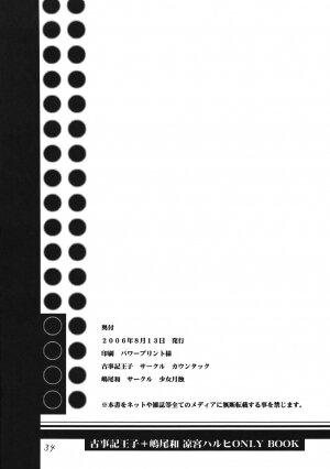 (C70) [Countack (Kojiki Ohji, Shimao Kazu)] Fushigi Shoujo ~Mysterious Girl~ (The Melancholy of Haruhi Suzumiya) - Page 33