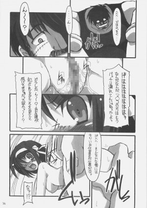 (C70) [NNZ-DAN (Great Majin)] SOS-dan vs NNZ-dan (Suzumiya Haruhi no Yuuutsu [The Melancholy of Haruhi Suzumiya]) - Page 35