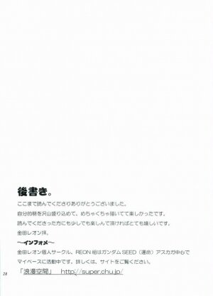 (C68) [Reongumi (Reon Kaneda)] HONEY BABY (Gundam SEED DESTINY) - Page 27