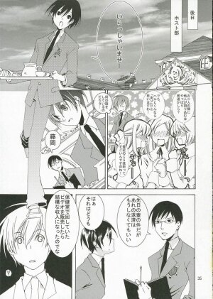 (SC32) [Ichinichi Sanjou (Jinguu Kozueo)] Host-bu no Ohime-sama wa Warui Mahou Tsukai ni Damasareru (Ouran High School Host Club) - Page 34