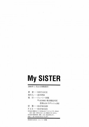 [DISTANCE] My Sister [English] [Tadanohito] - Page 220