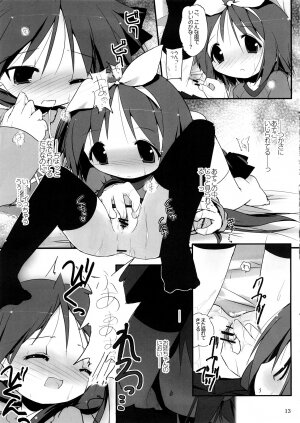 (C73) [Zenpou Fuchuui (Kuroba)] Hiiragi Shimai Aibu Manual (Lucky Star) - Page 14