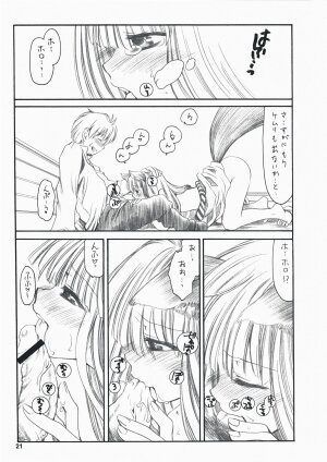 (C73) [Emode (Sanada Rin)] Ayamachi wo Okashita Ato ni Tsugunai wo Motomete Inoru You ni (Ookami to Koushinryou / Spice and Wolf) - Page 20