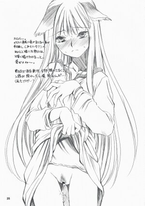 (C73) [Emode (Sanada Rin)] Ayamachi wo Okashita Ato ni Tsugunai wo Motomete Inoru You ni (Ookami to Koushinryou / Spice and Wolf) - Page 24