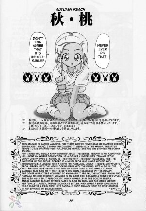 (CSP4) [Gambler Club (Kousaka Jun)] Aki Momo - Autumn Peach (Keroro Gunsou) [English] [SaHa] - Page 37
