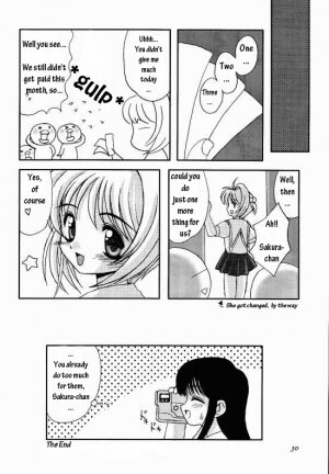 (C56) [Chokudoukan (Marcy Dog, Hormone Koijirou)] Please Teach Me 2. (Cardcaptor Sakura) [English] [Rizel] - Page 31
